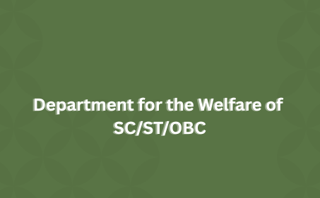 Welcome to the Welfare of SC/ST/OBC
